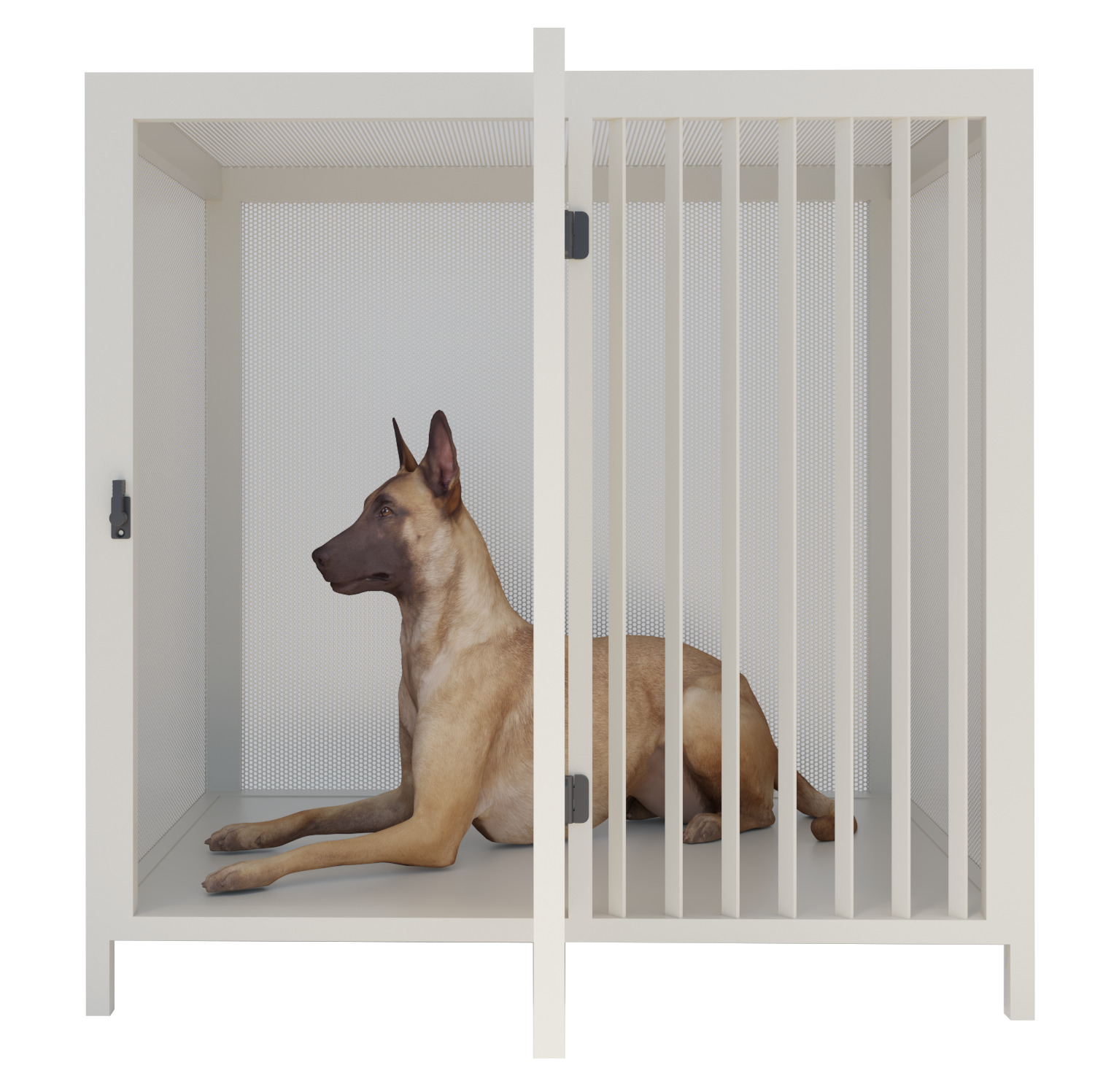 Indoor kennel per cani Nordic Bianco