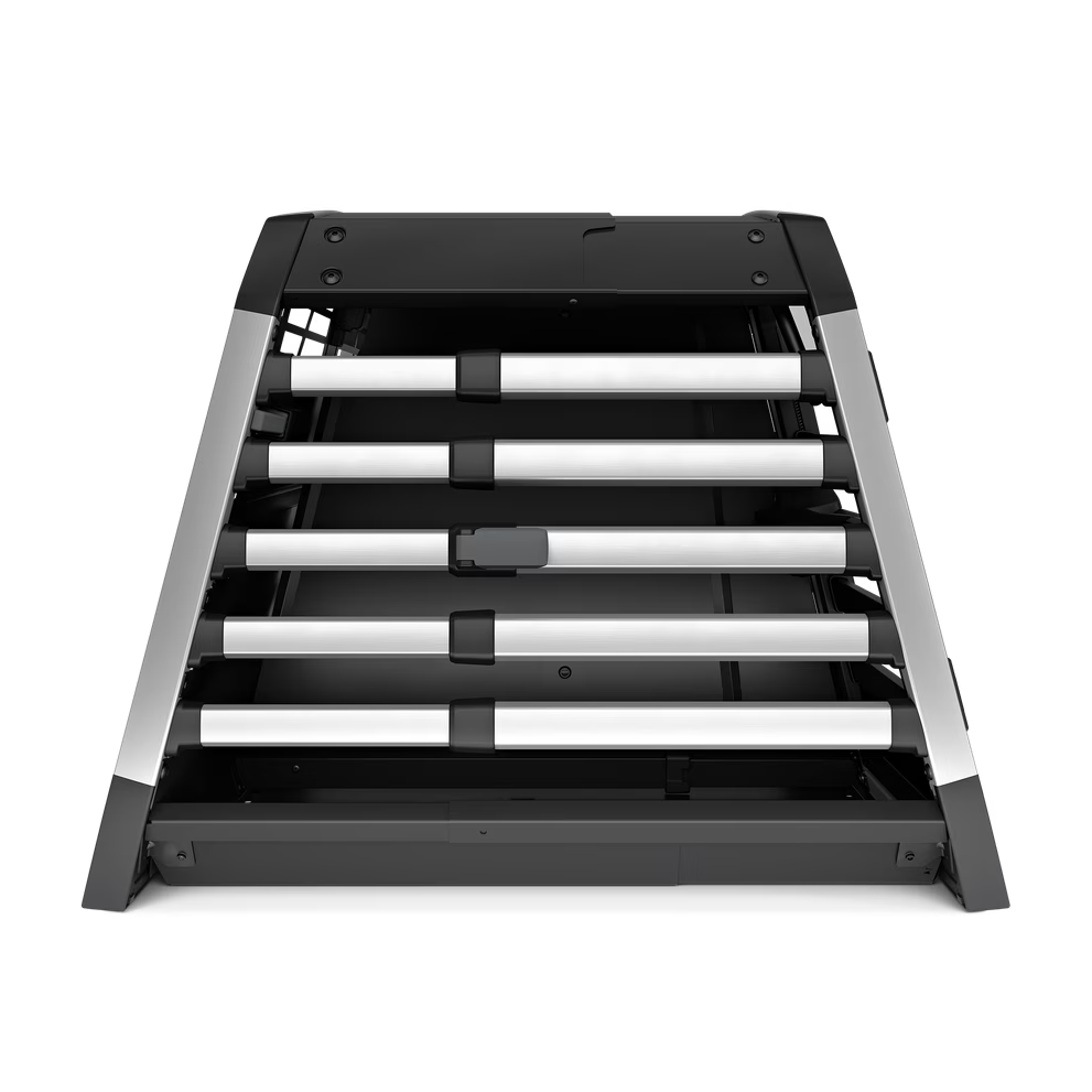 Trasportino cani in alluminio per auto Allax doppio