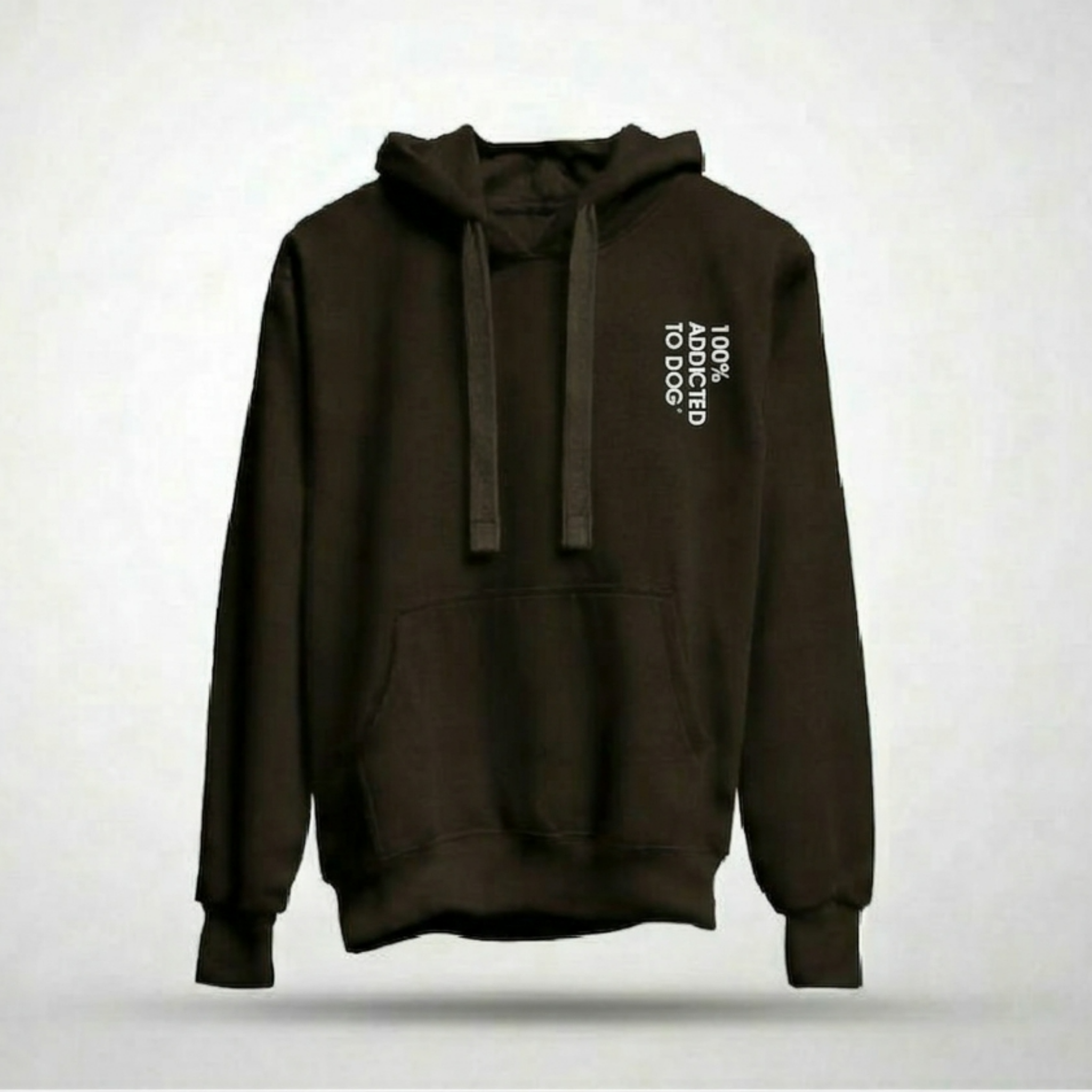 Felpa unisex  100% Addicted To Dog marrone terra