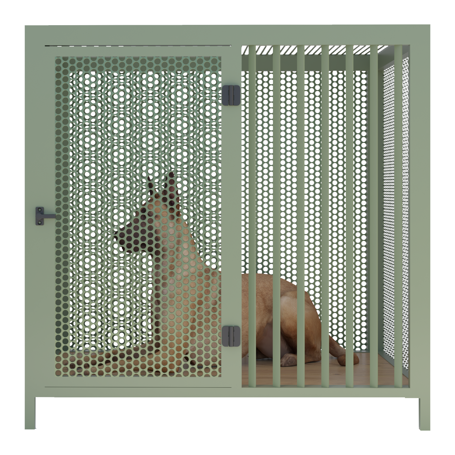 Indoor kennel per cani Nordic Verde