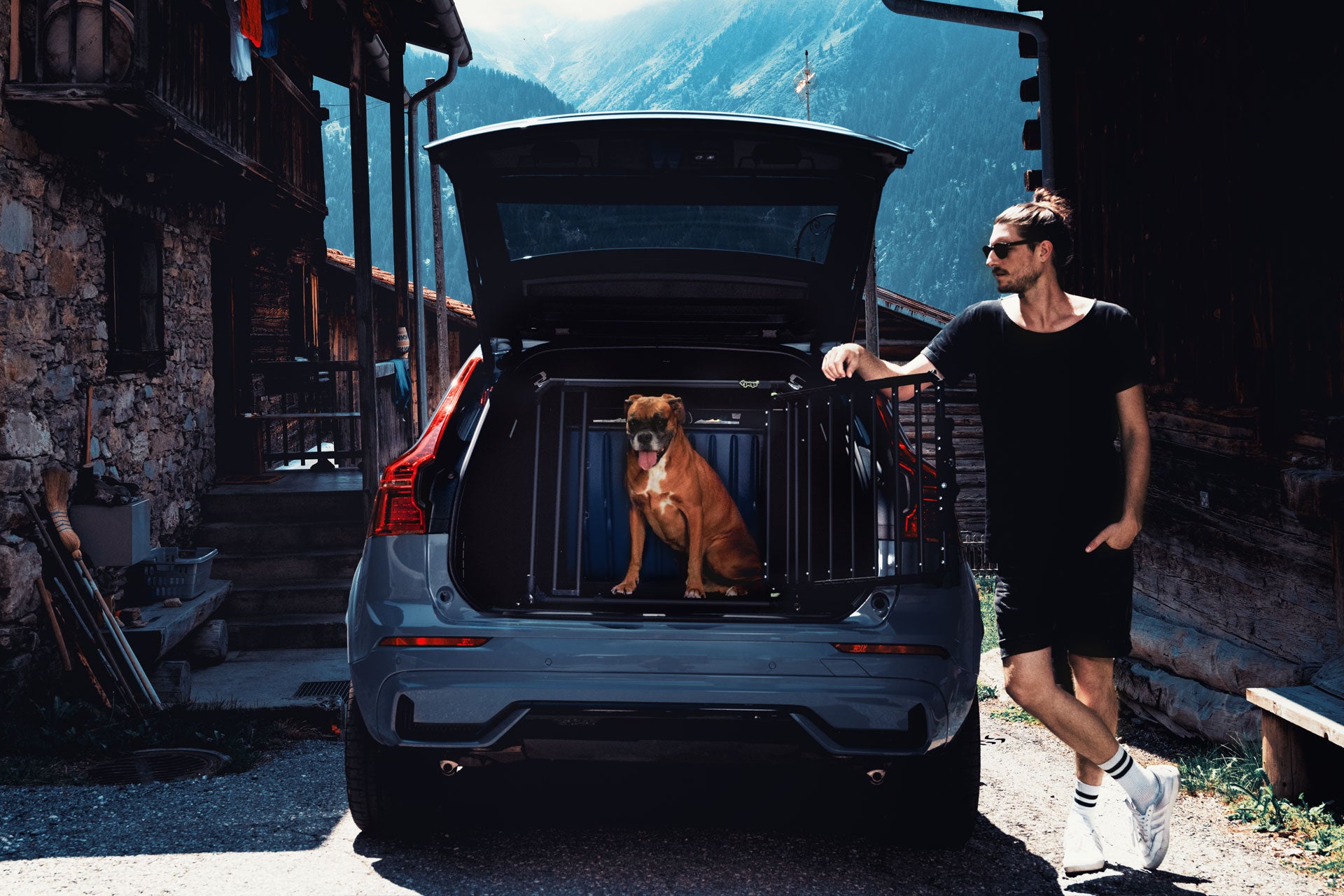 Trasportino cani auto crash tested Pro 4 noir