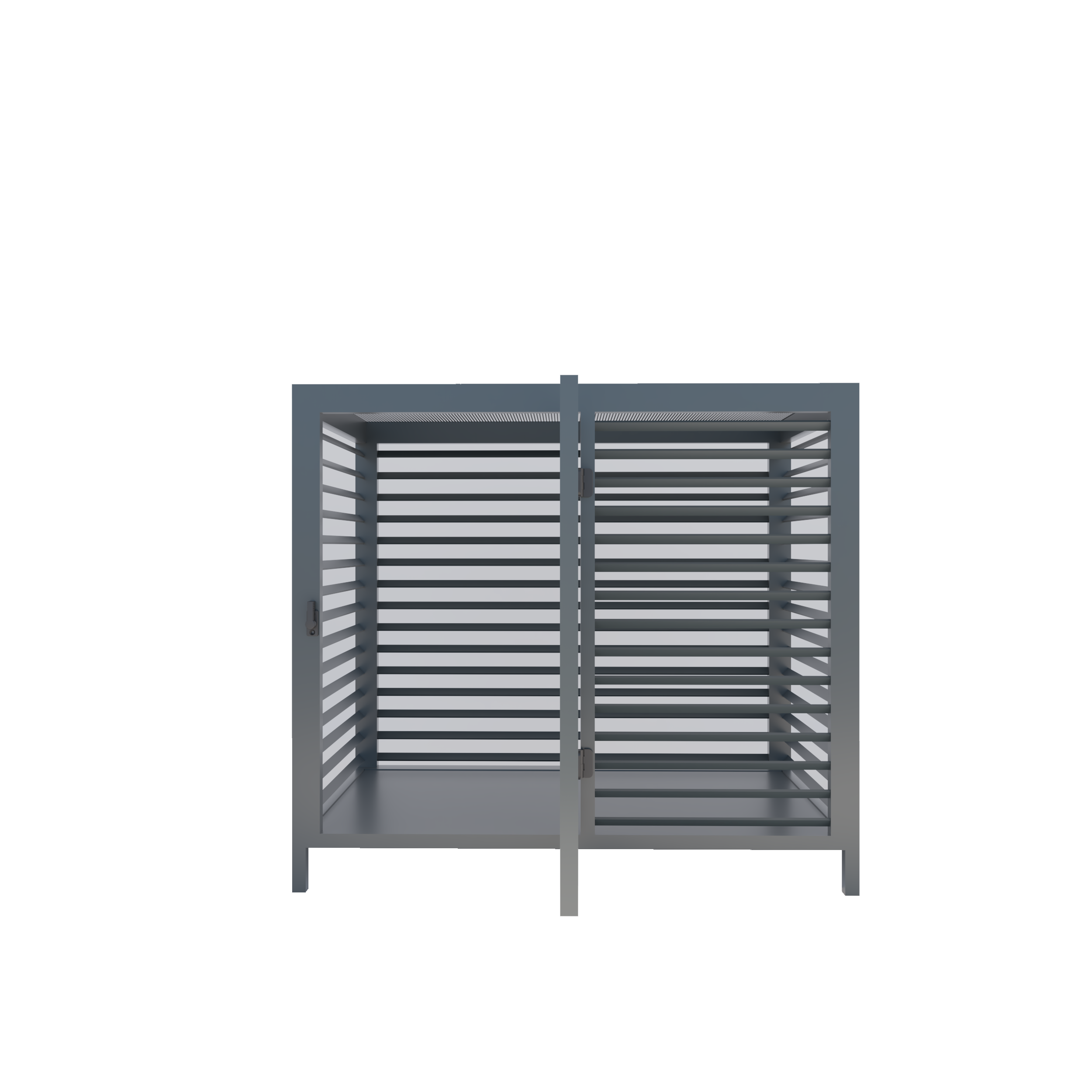 Indoor kennel per cani Industrial Nero 7016