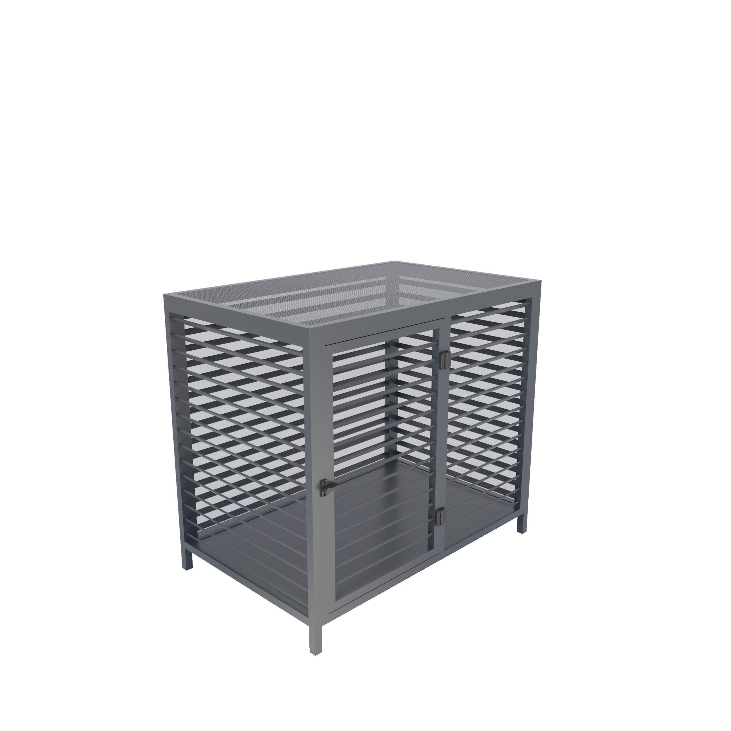 Indoor kennel per cani Industrial Nero 7016