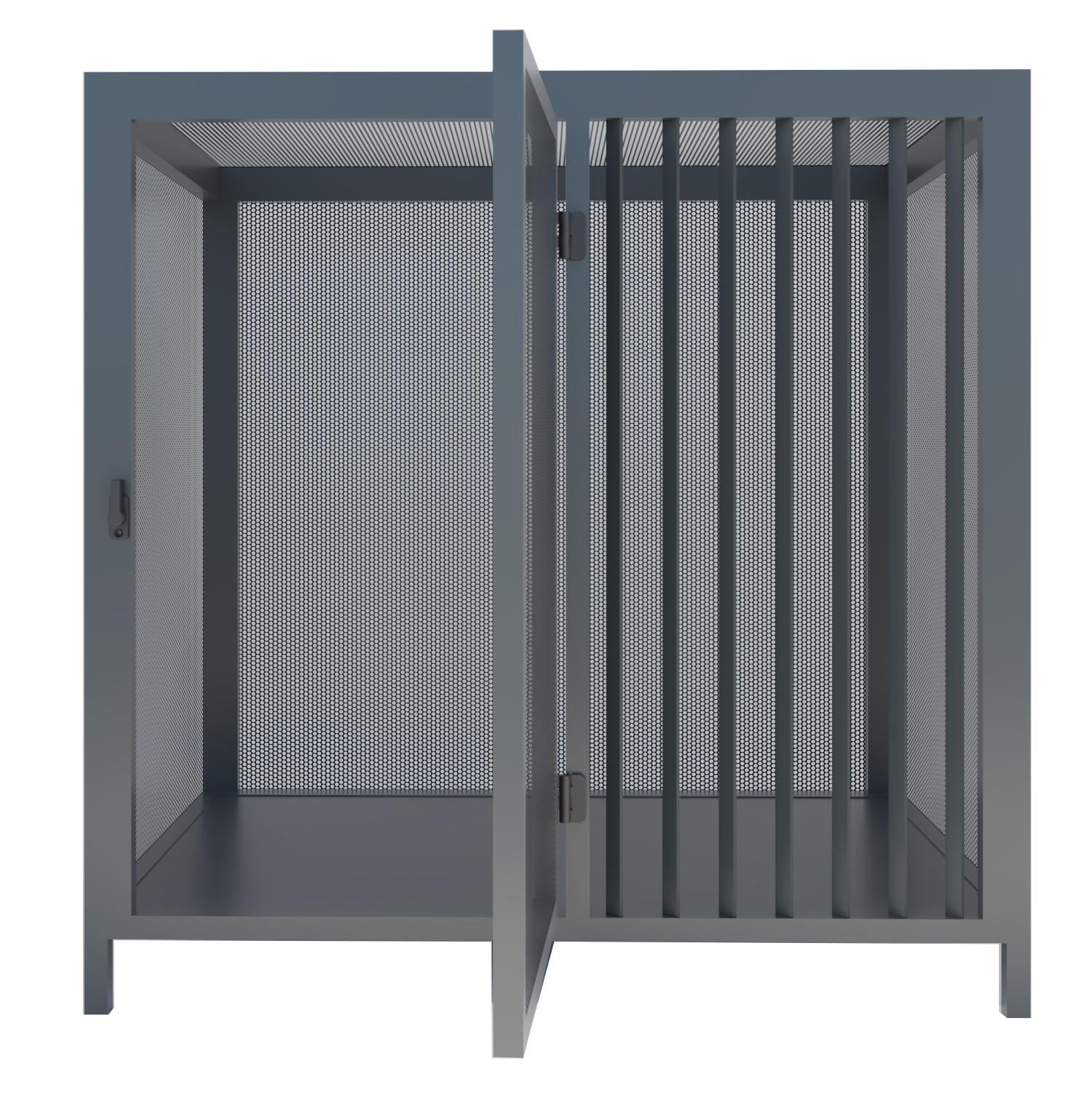 Indoor kennel per cani Industrial Nero 7016