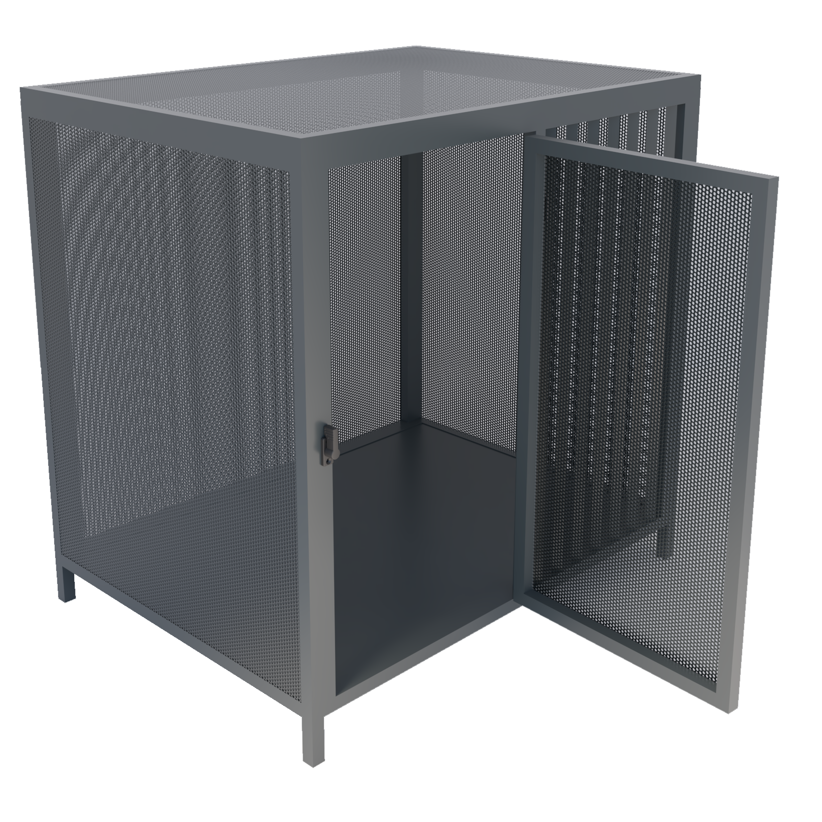 Indoor kennel per cani Industrial Nero 7016