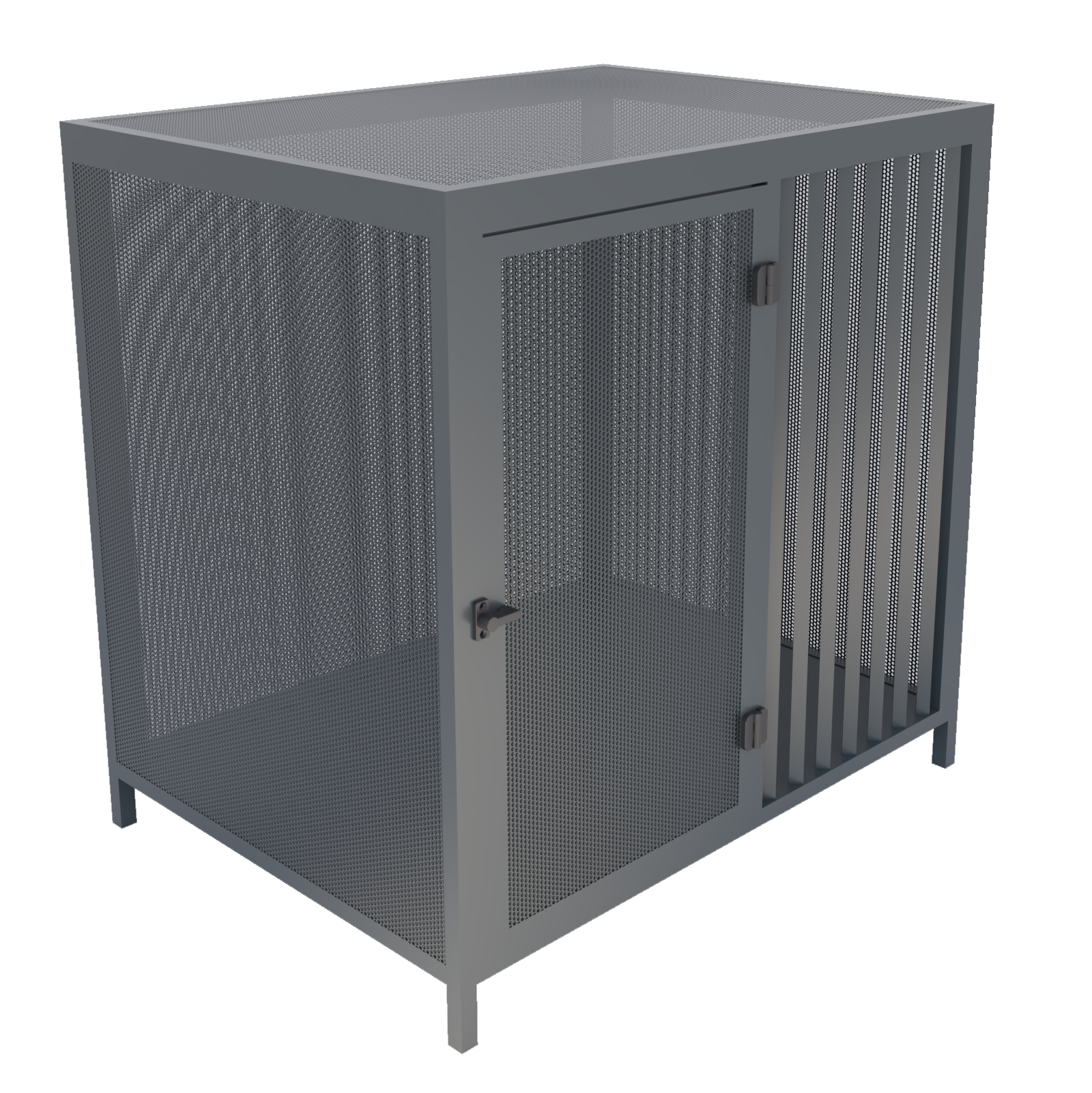 Indoor kennel per cani Industrial Nero 7016