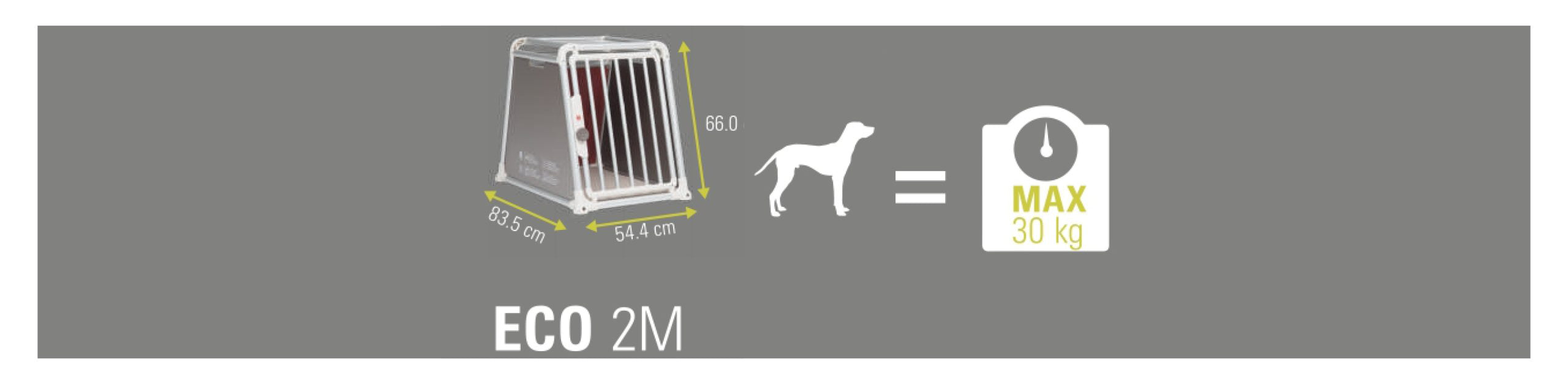 Trasportino per cani auto taglia media Eco 2 new