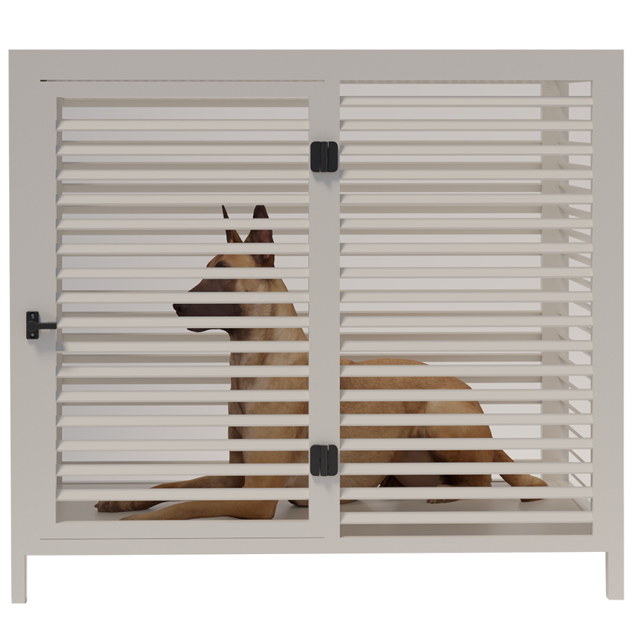Indoor kennel per cani Nordic Bianco