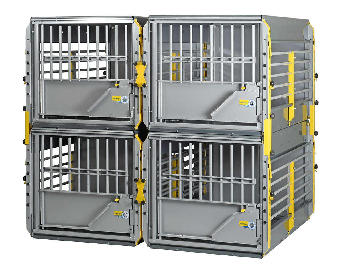 Trasportino cani furgone multicage doppio
