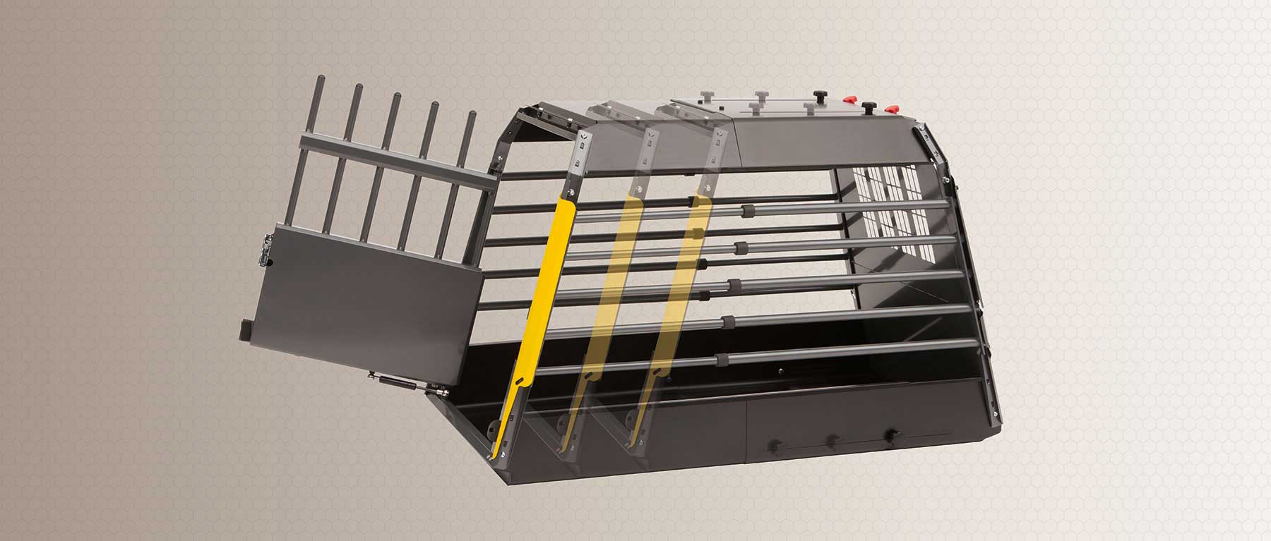 Trasportino per cani omologato acciaio Vario cage Singolo