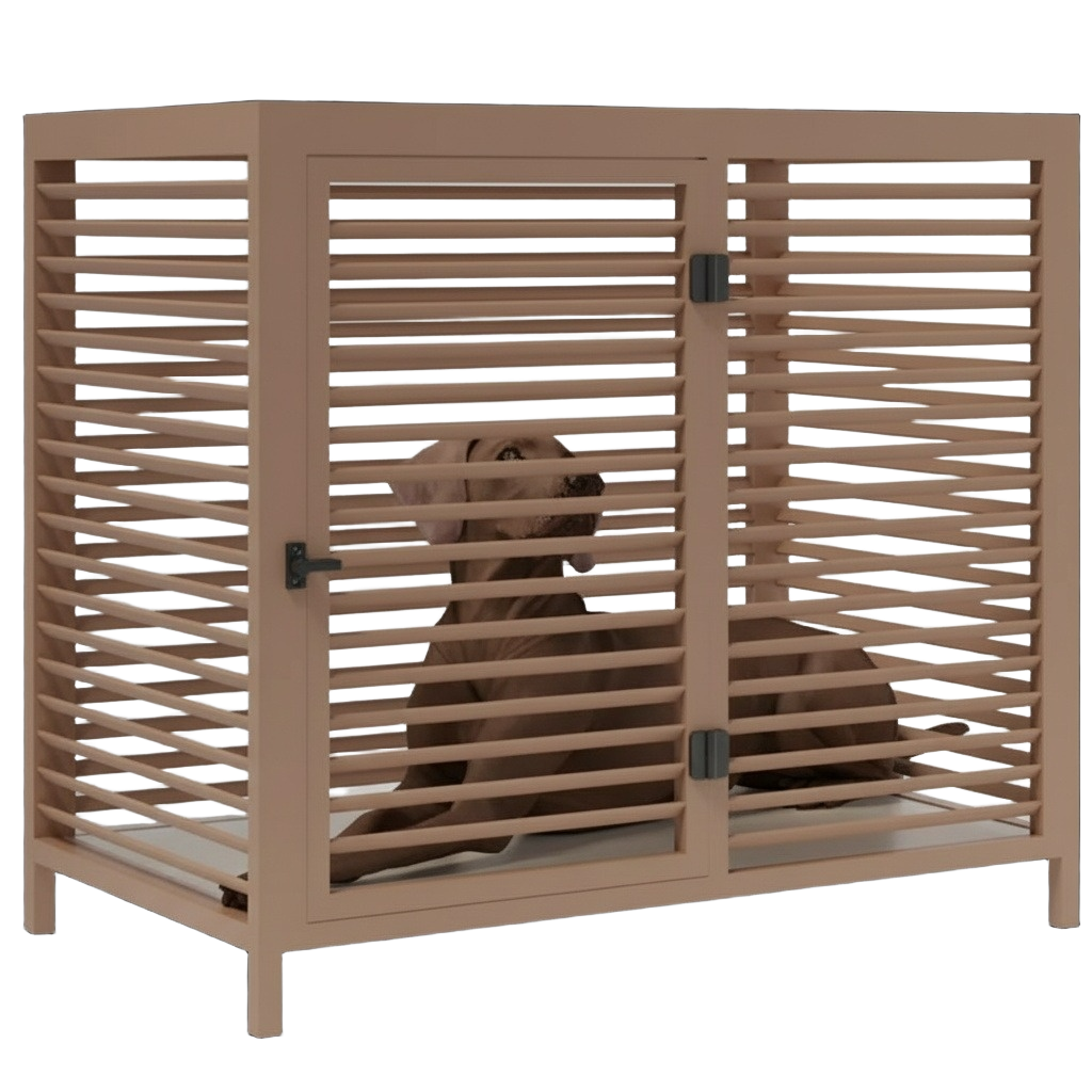 Indoor kennel per cani Industrial Rust 8003