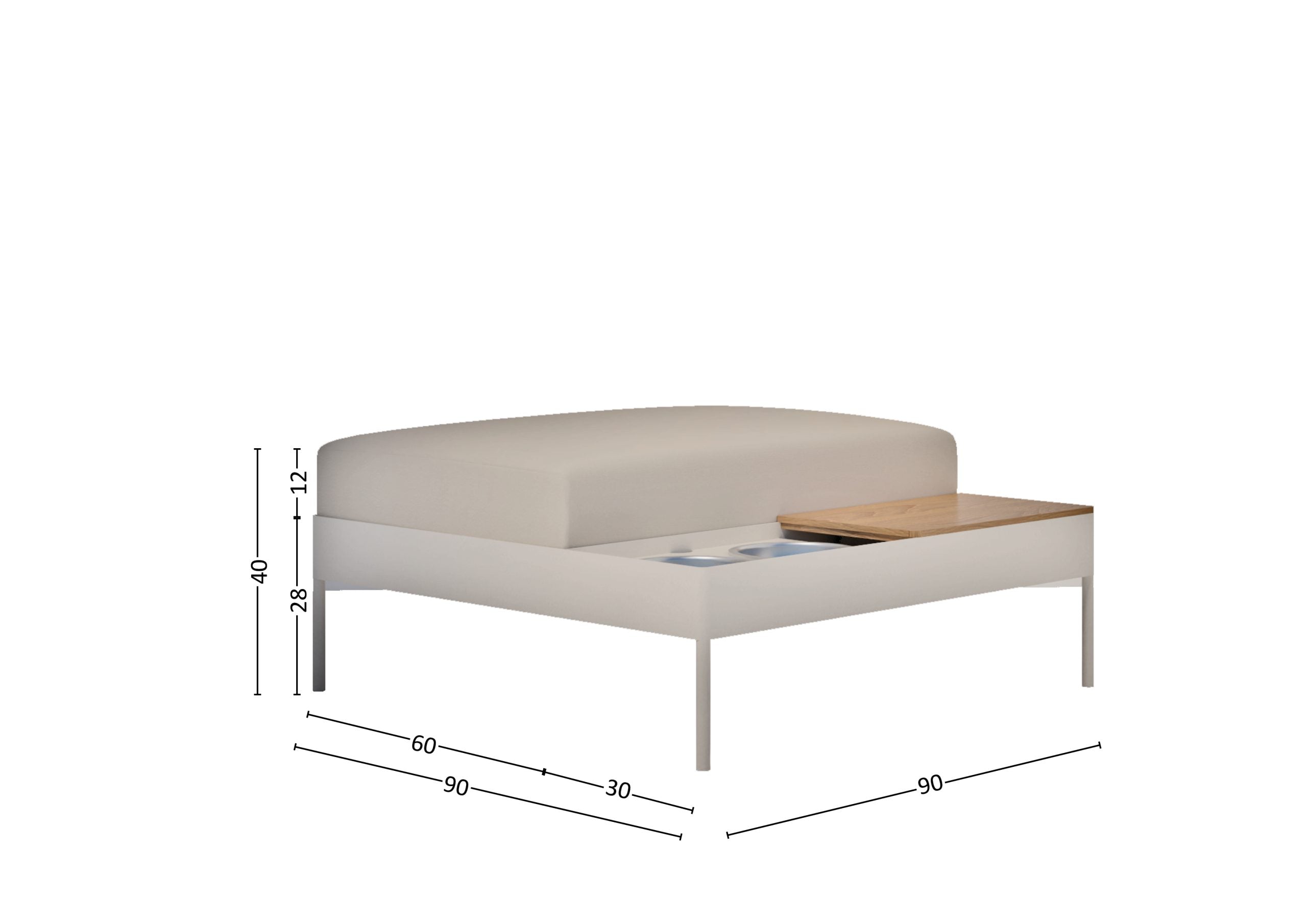 Letto per cani Daybed Plus Made in Italy
